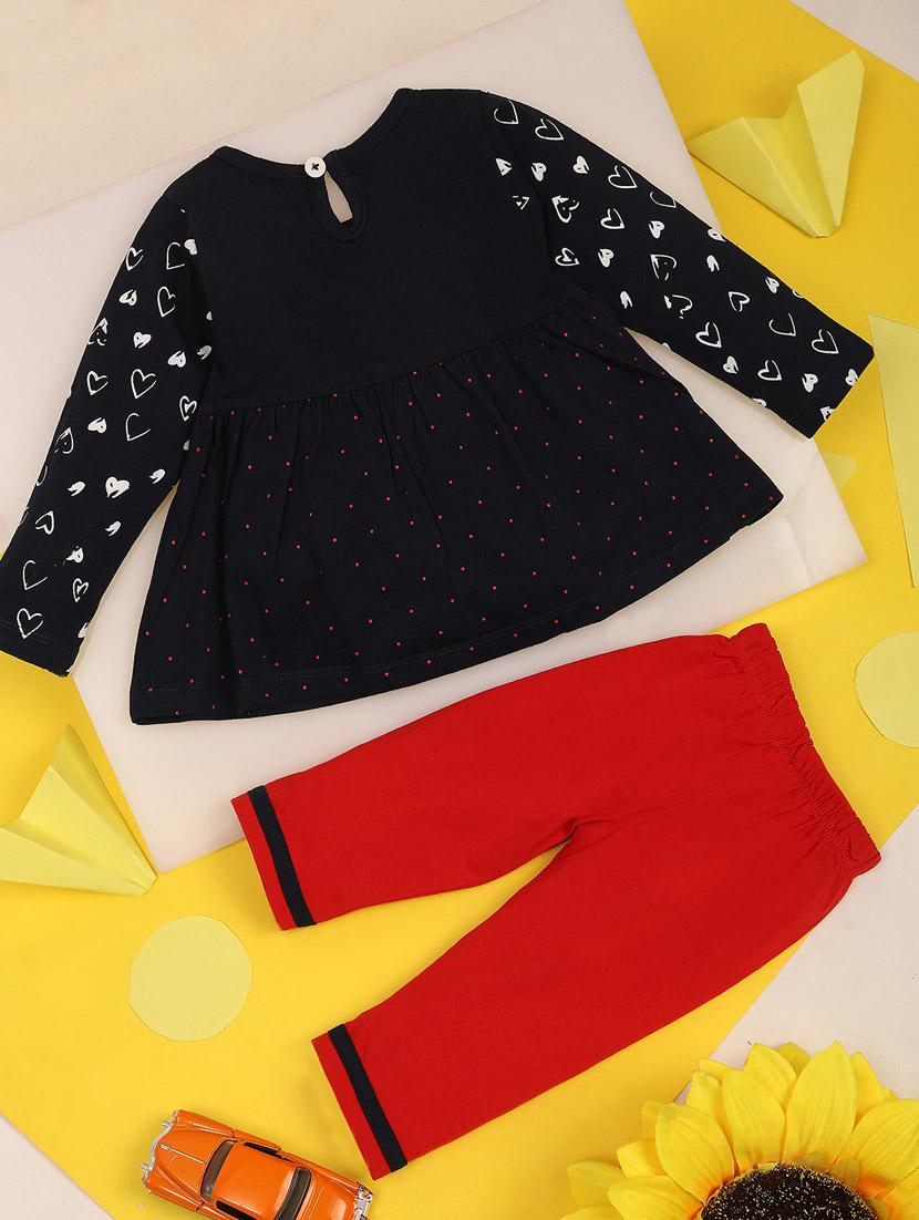kids quirky print full lenght twin set - 20687595 -  Standard Image - 1
