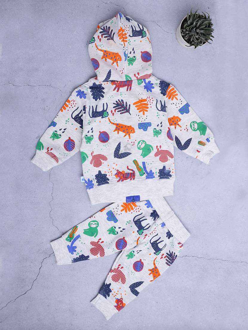 kids quirky woolen full lenght twin set - 20687701 -  Standard Image - 1