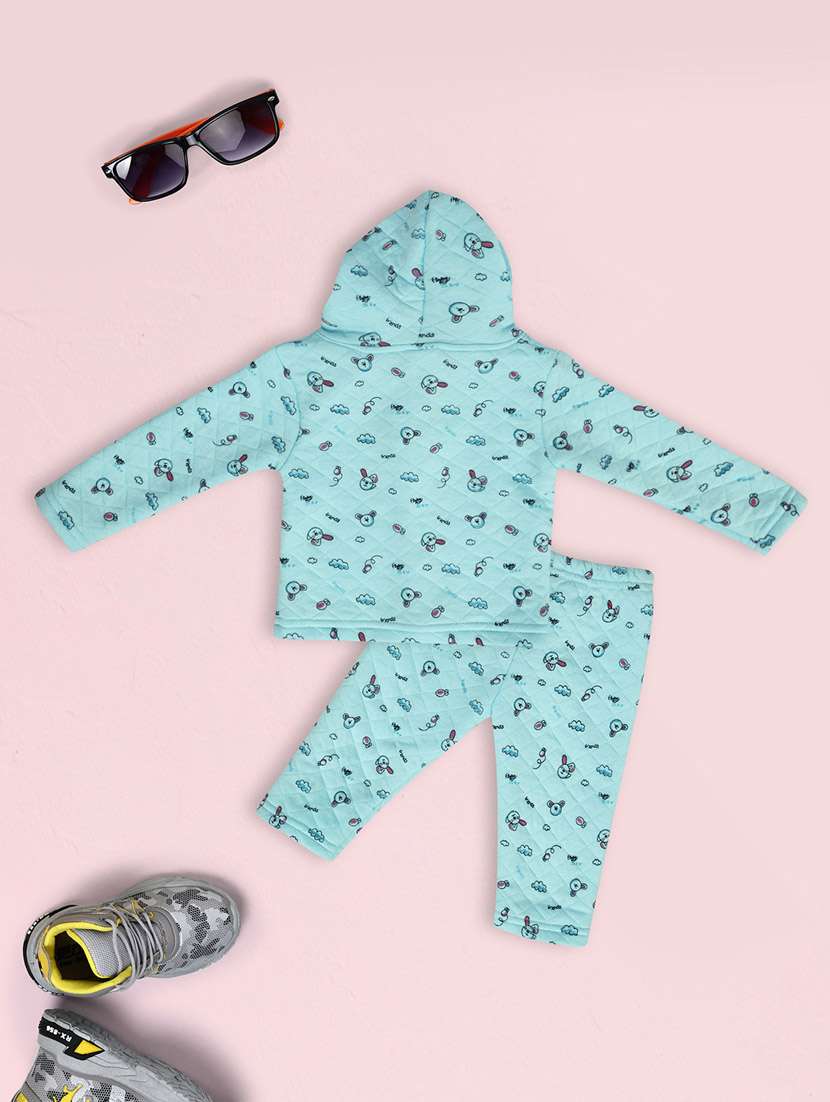 kids woolen full lenght twin set - 20687720 -  Standard Image - 1