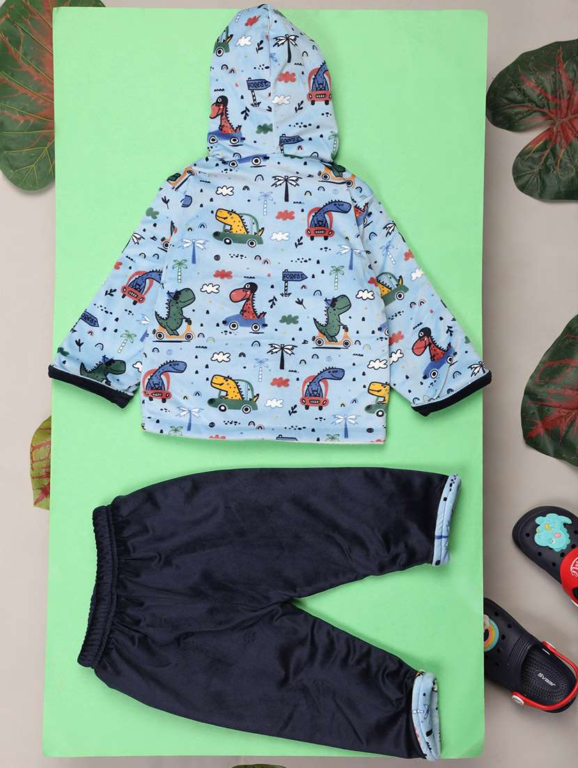 kids woolen full lenght twin set - 20687760 -  Standard Image - 1