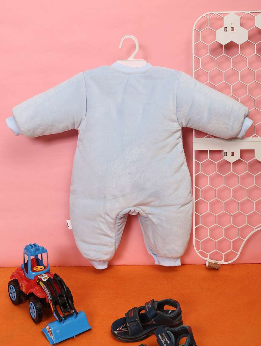 kids velvet full sleeve romper - 20687850 -  Standard Image - 1