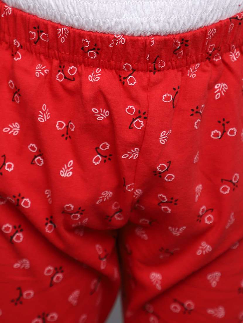 red florals printed legging - 20687961 -  Standard Image - 4