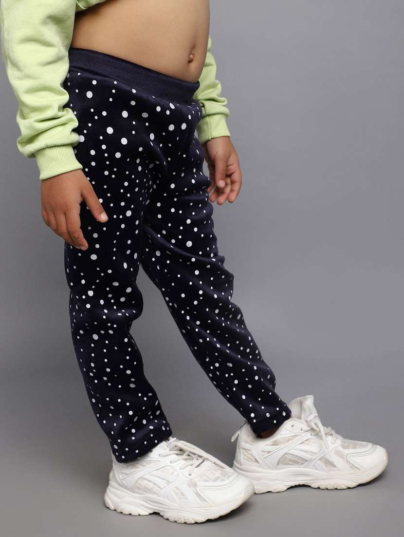 blue polka dot printed legging - 20687969 - Standard Image - 1