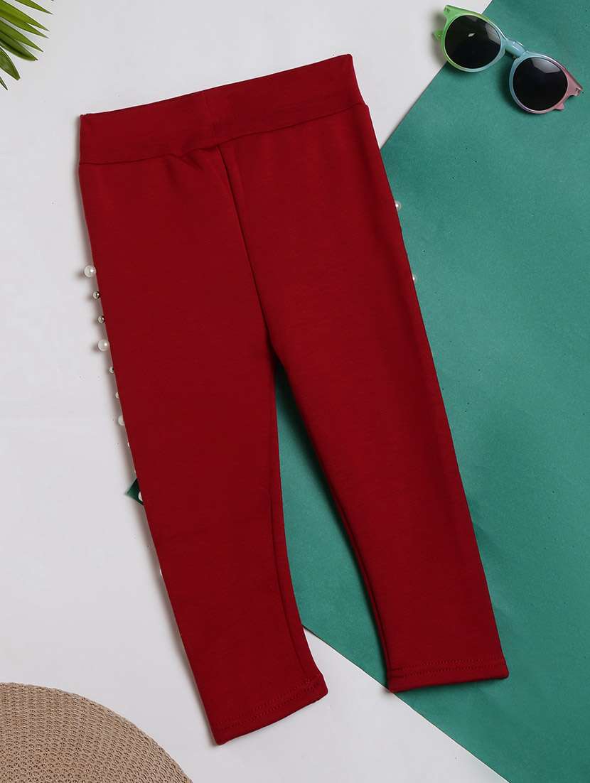 red solids legging - 20687971 -  Standard Image - 1
