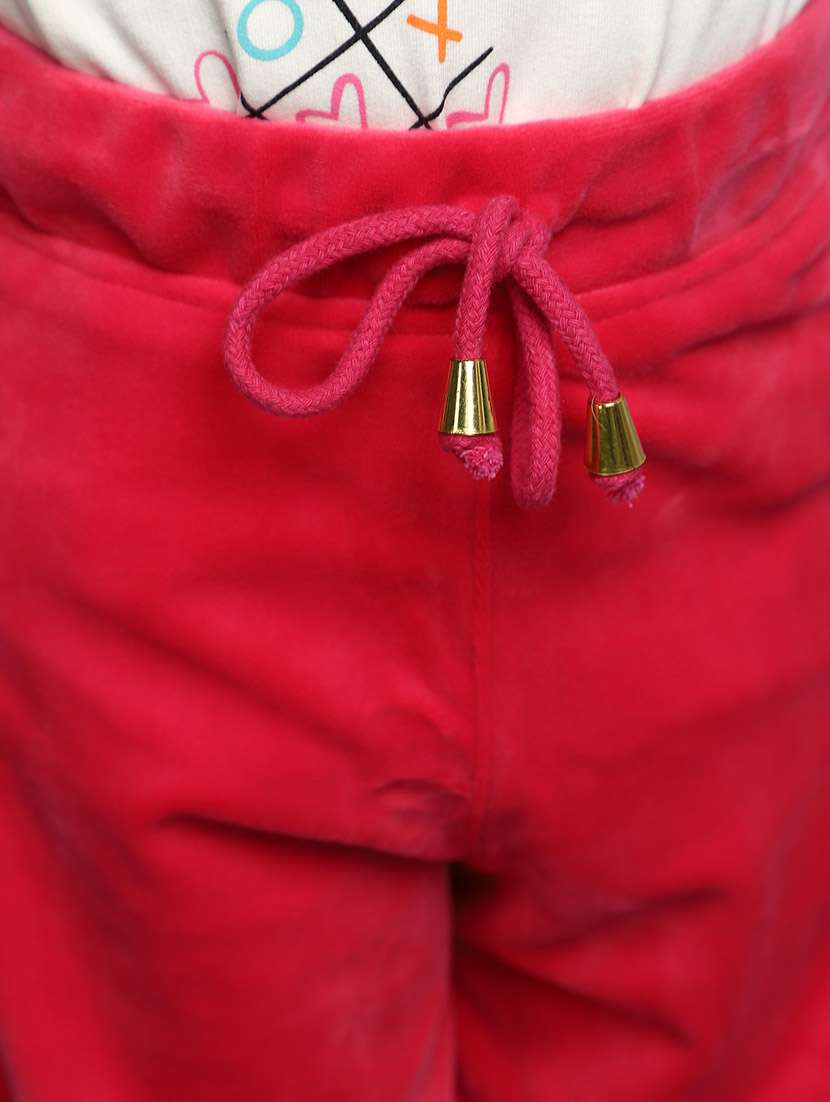 kids solid mid rise trouser - 20688033 -  Standard Image - 4