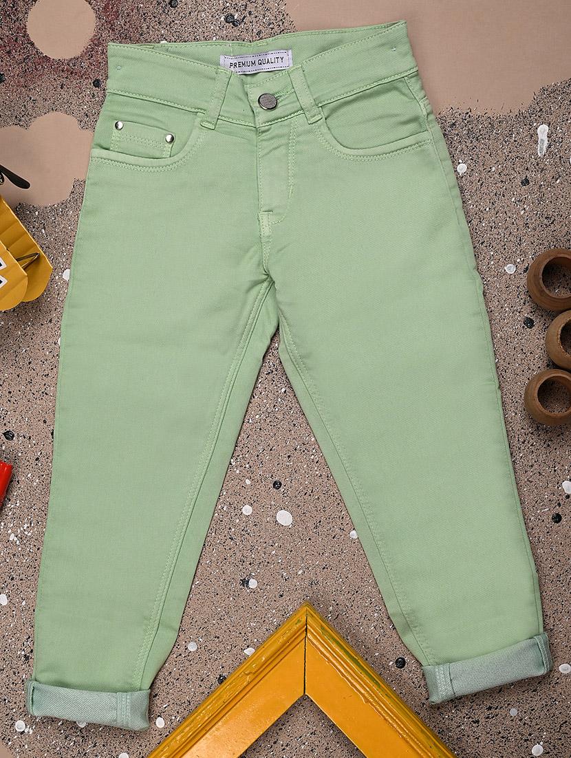 girls mid rise solid casual trouser - 20688064 - Zoom Image - 0