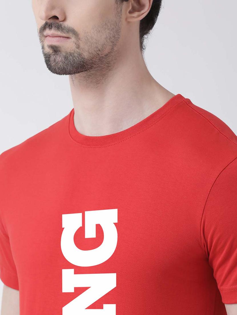 men round neck front print t-shirt - 20688121 - Standard Image - 4