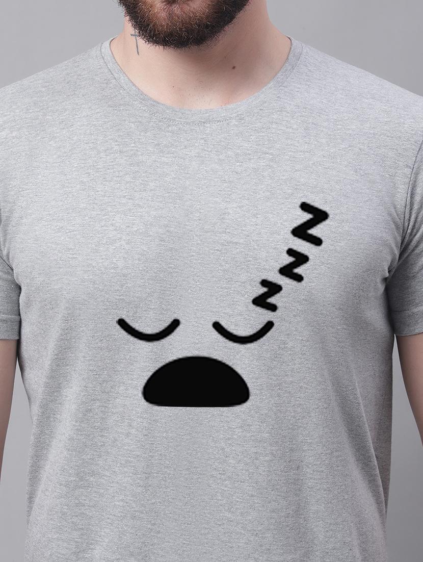 men round neck chest print t-shirt - 20688151 - Standard Image - 4