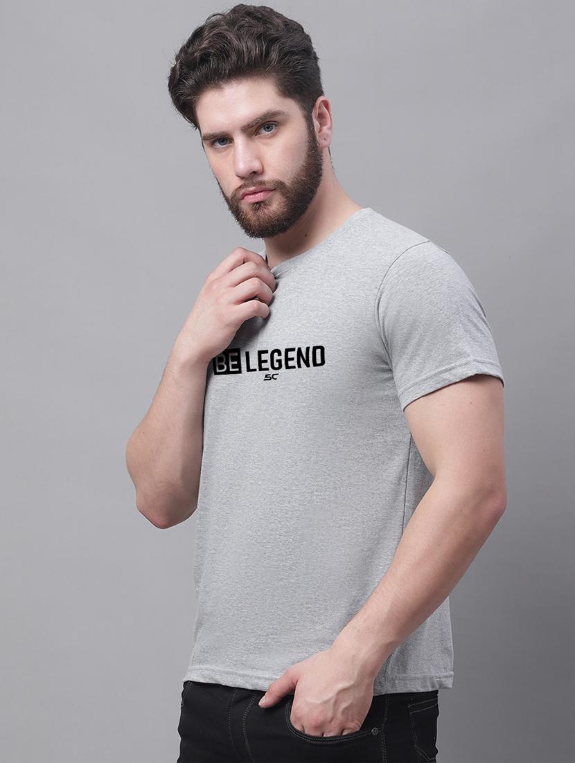 men round neck chest print t-shirt - 20688174 - Standard Image - 1
