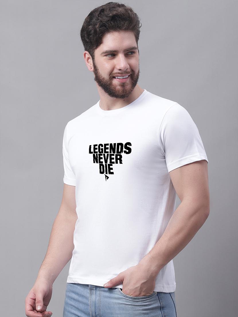 men round neck chest print t-shirt - 20688181 -  Standard Image - 1