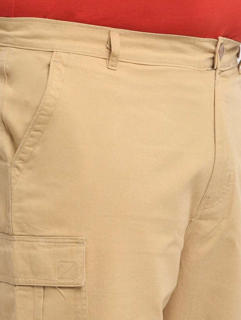 men solid cargo bermuda short - 20693103 -  Standard Image - 4