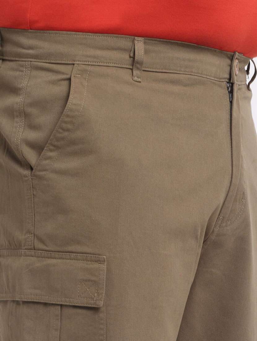 olive cotton bermuda shorts - 20693104 -  Standard Image - 4