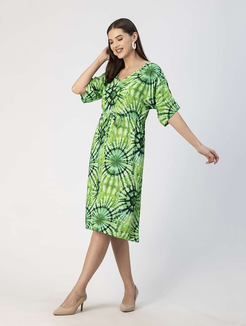 women batwing sleeves a-line dress - 20695420 -  Standard Image - 4