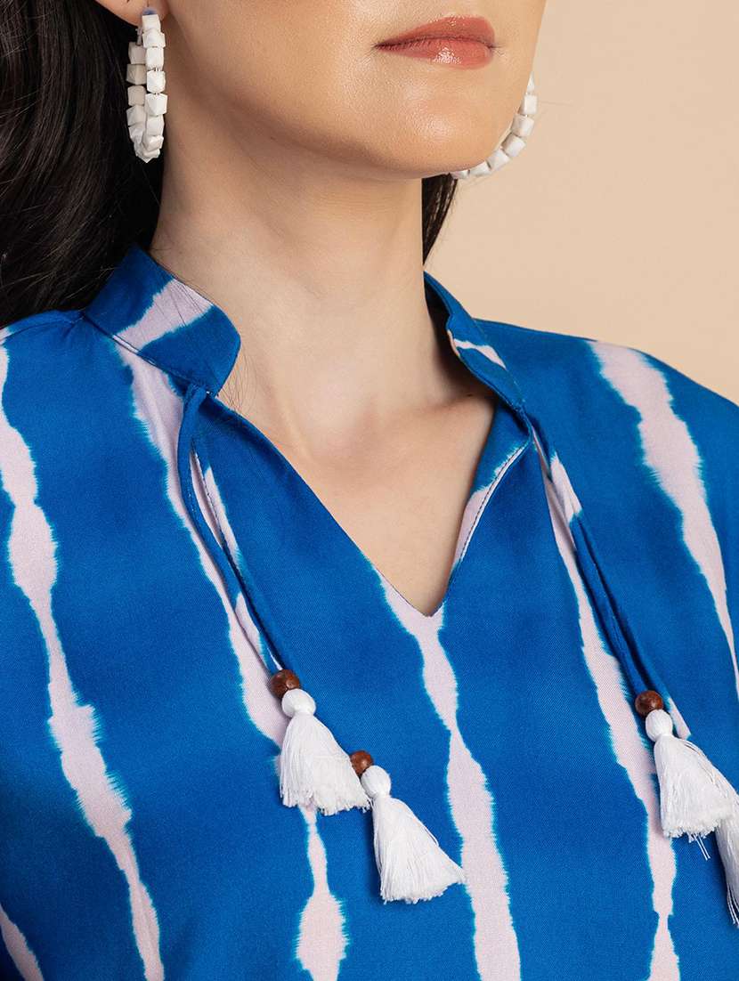 women mandarin neck straight dress - 20696256 -  Standard Image - 6