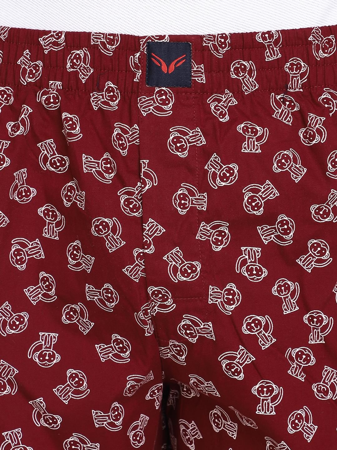 maroon cotton boxer - 20698637 - Standard Image - 6
