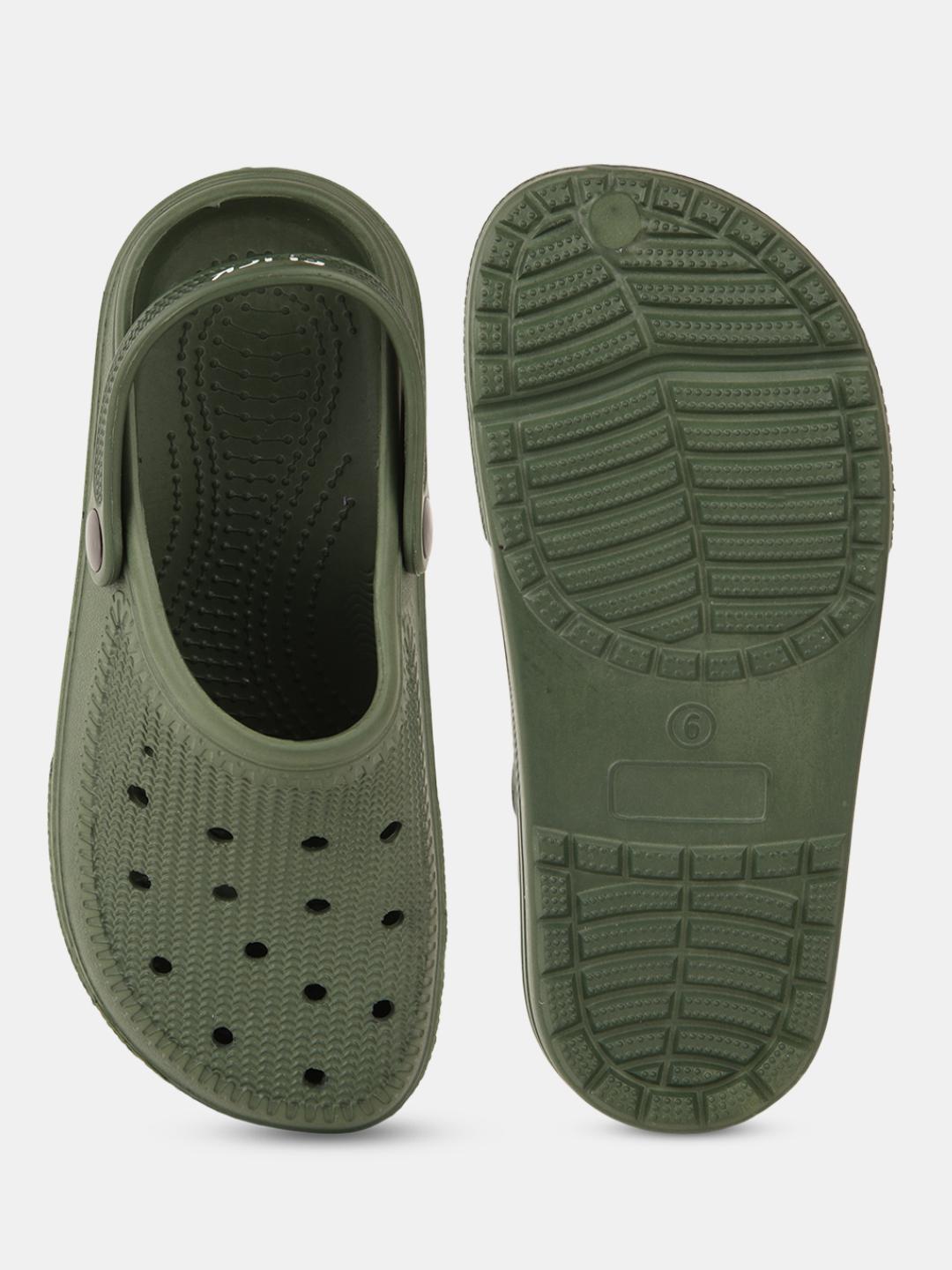 olive pu (polyurethane) sandals - 20701235 - Standard Image - 1