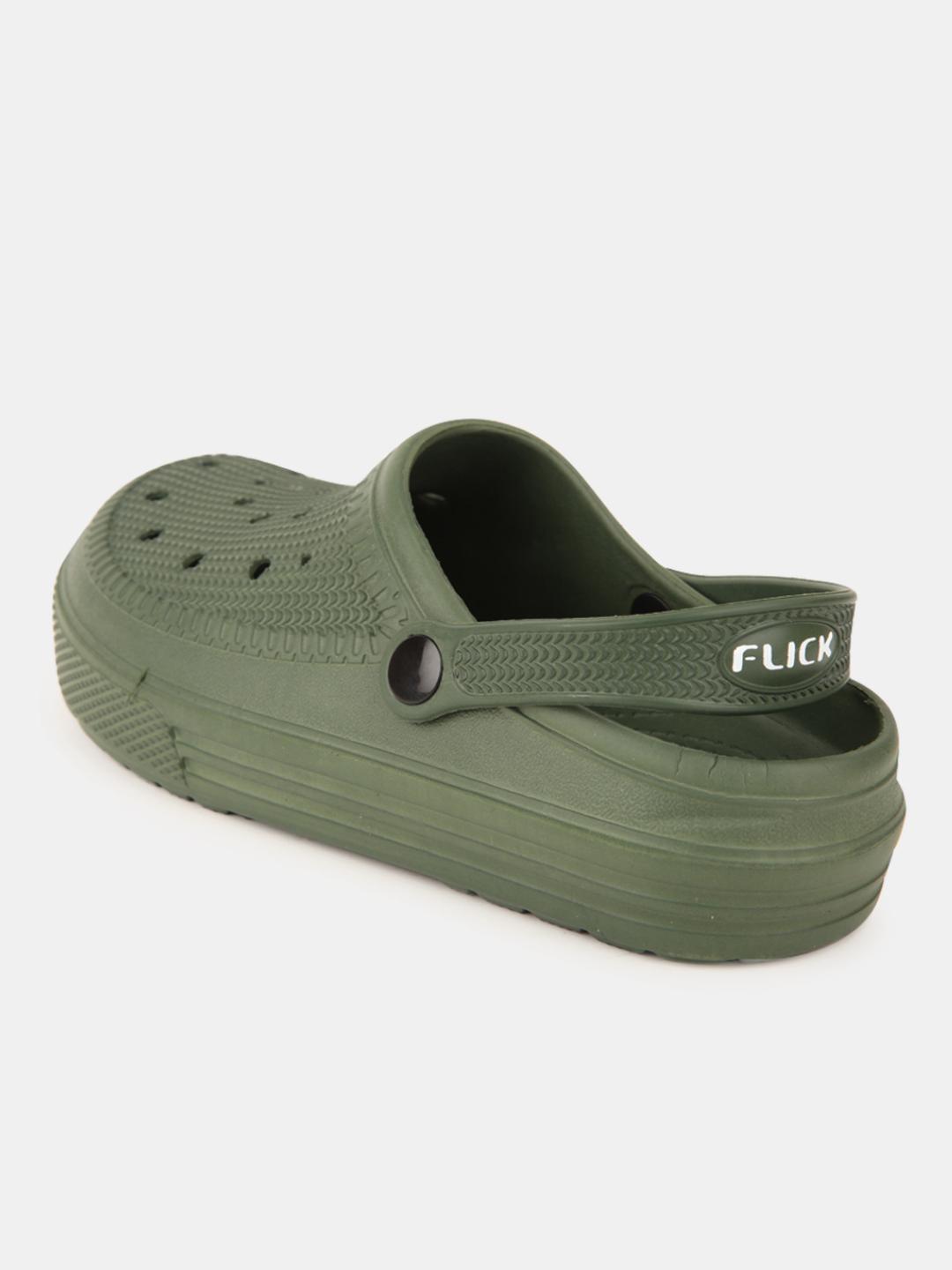 olive pu (polyurethane) sandals - 20701235 - Standard Image - 4