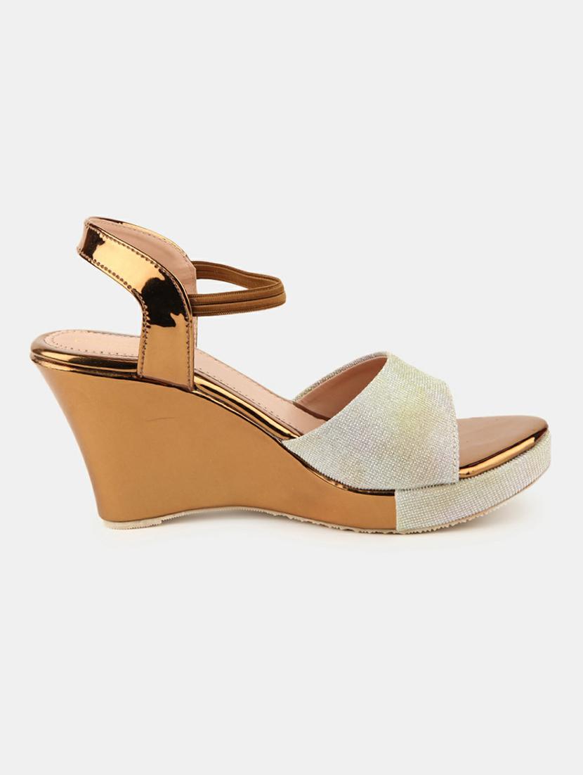 copper pu (polyurethane) sandals - 20701268 -  Standard Image - 1