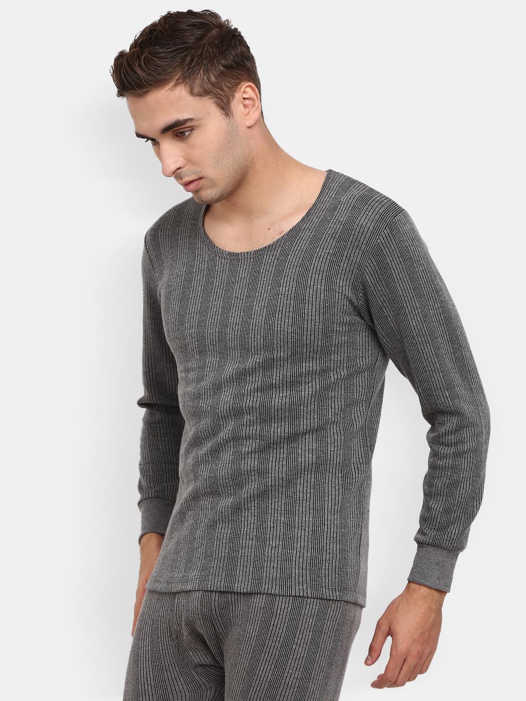 charcoal melange poly cotton thermal set - 20701723 - Standard Image - 1