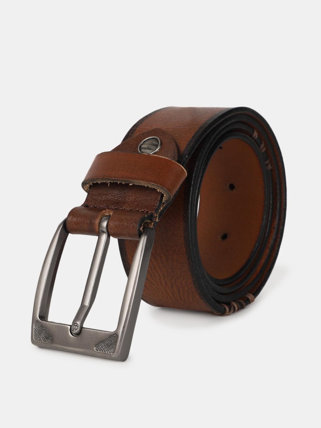 tan leather belt - 20702171 - Standard Image - 1