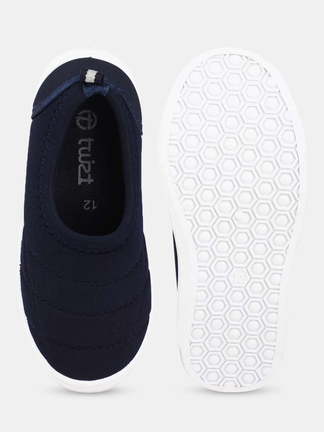 navy blue textile casual shoes - 20702303 - Standard Image - 1
