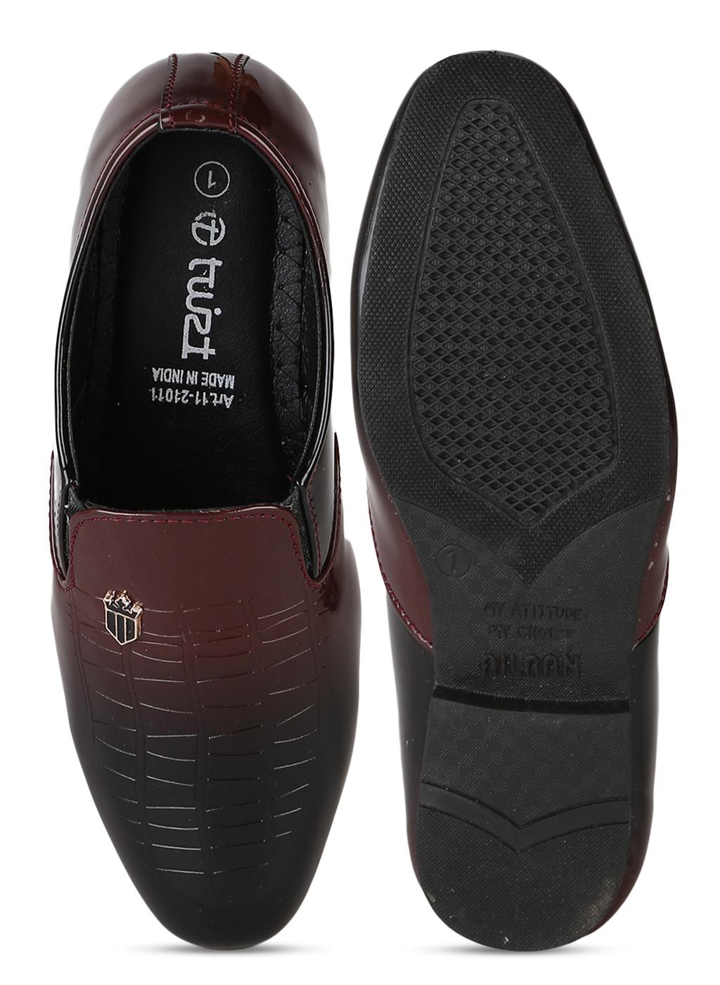 cherry synthetic casual shoes - 20702332 -  Standard Image - 1