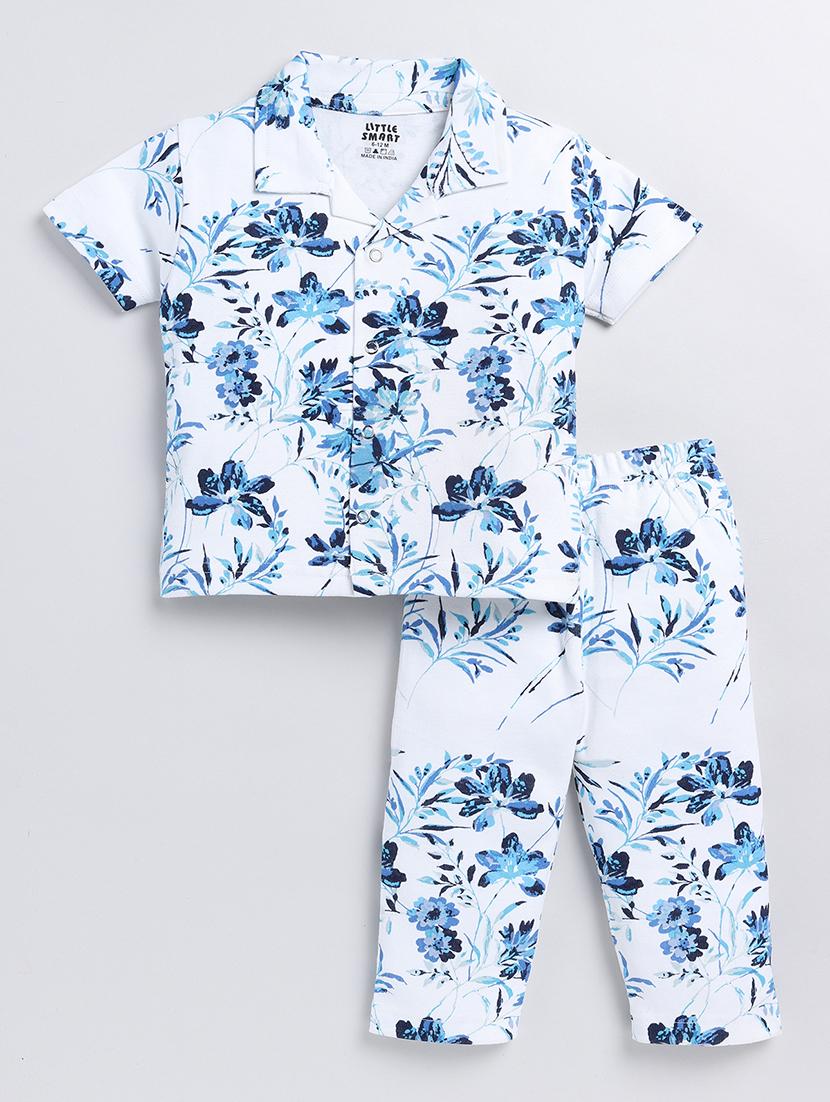 pack of 2 kids floral printed shirt & pyjama set - 20703670 - Standard Image - 1