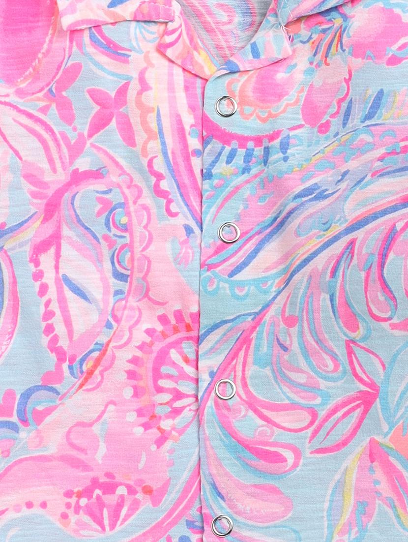 kids pink printed shirt & pyjama set - 20703683 - Standard Image - 4