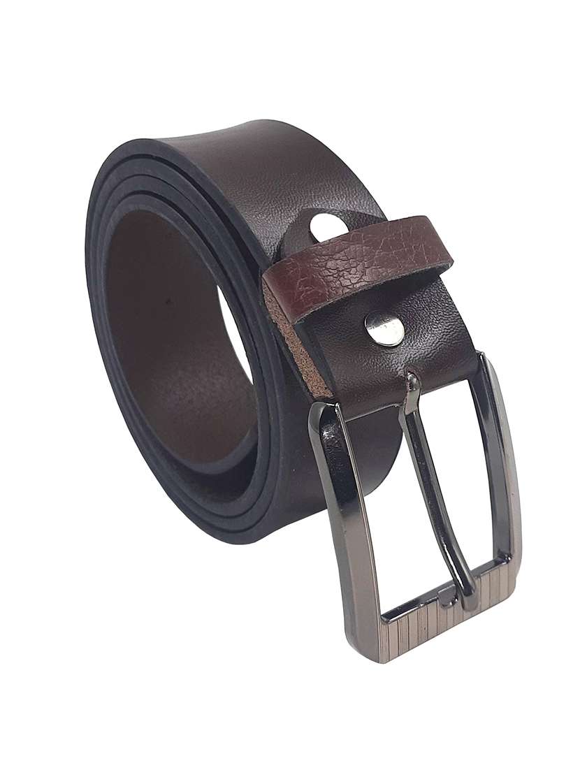 brown leather belt