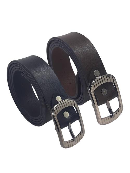 pack of 2 leather belts - 20703731 -  Standard Image - 0