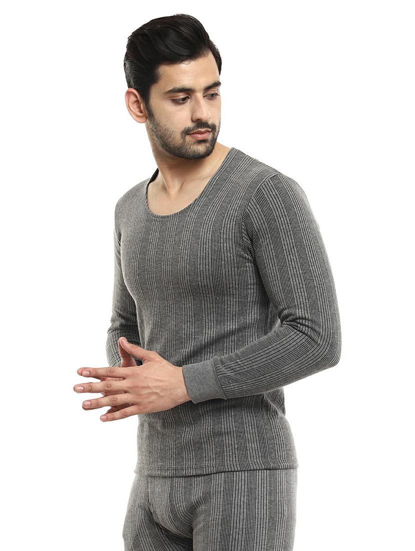 charcoal melange poly cotton thermal set - 20705944 - Standard Image - 1