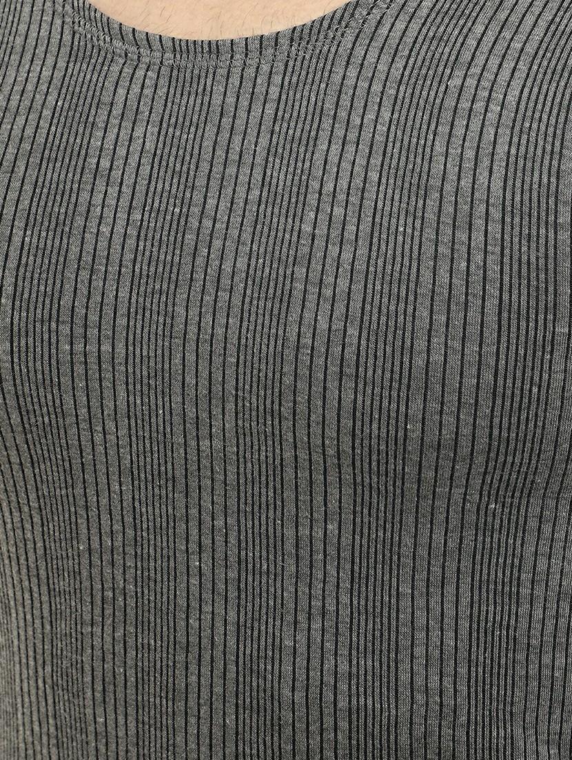 charcoal melange poly cotton thermal set - 20705944 - Standard Image - 4