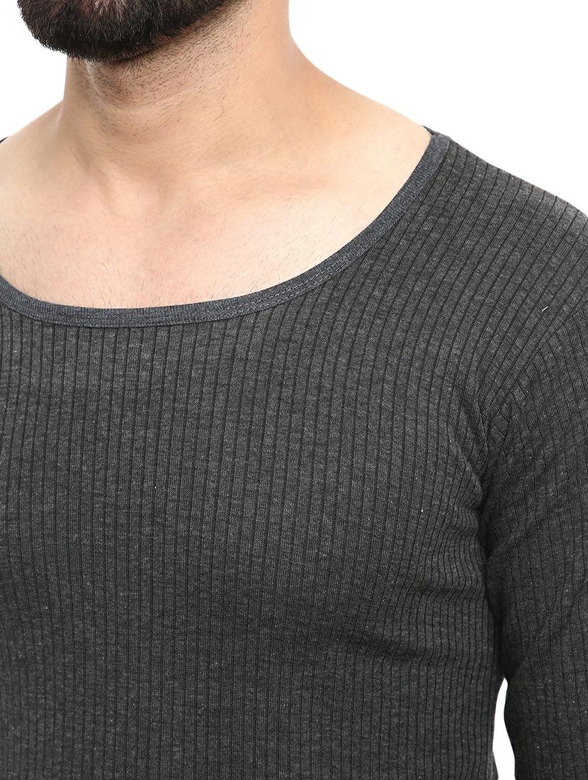 charcoal melange poly cotton thermal set - 20706015 - Standard Image - 4