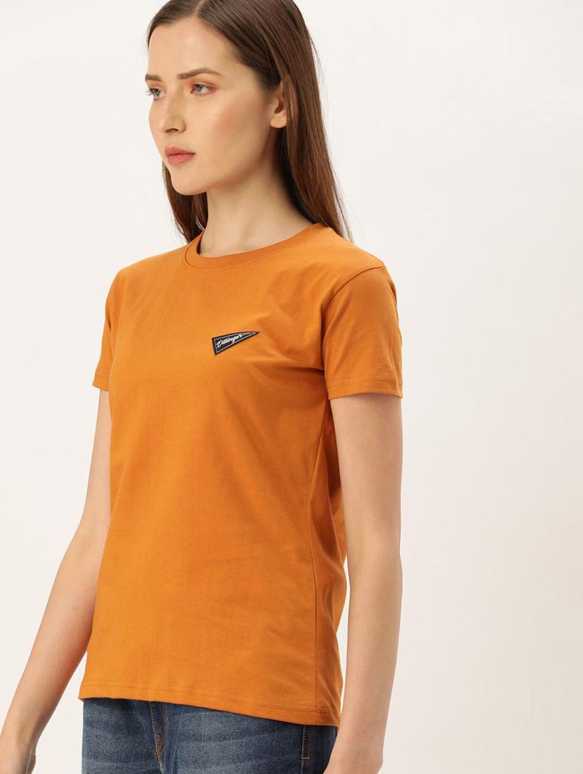 women solid short sleeves t-shirt - 20721452 - Standard Image - 1
