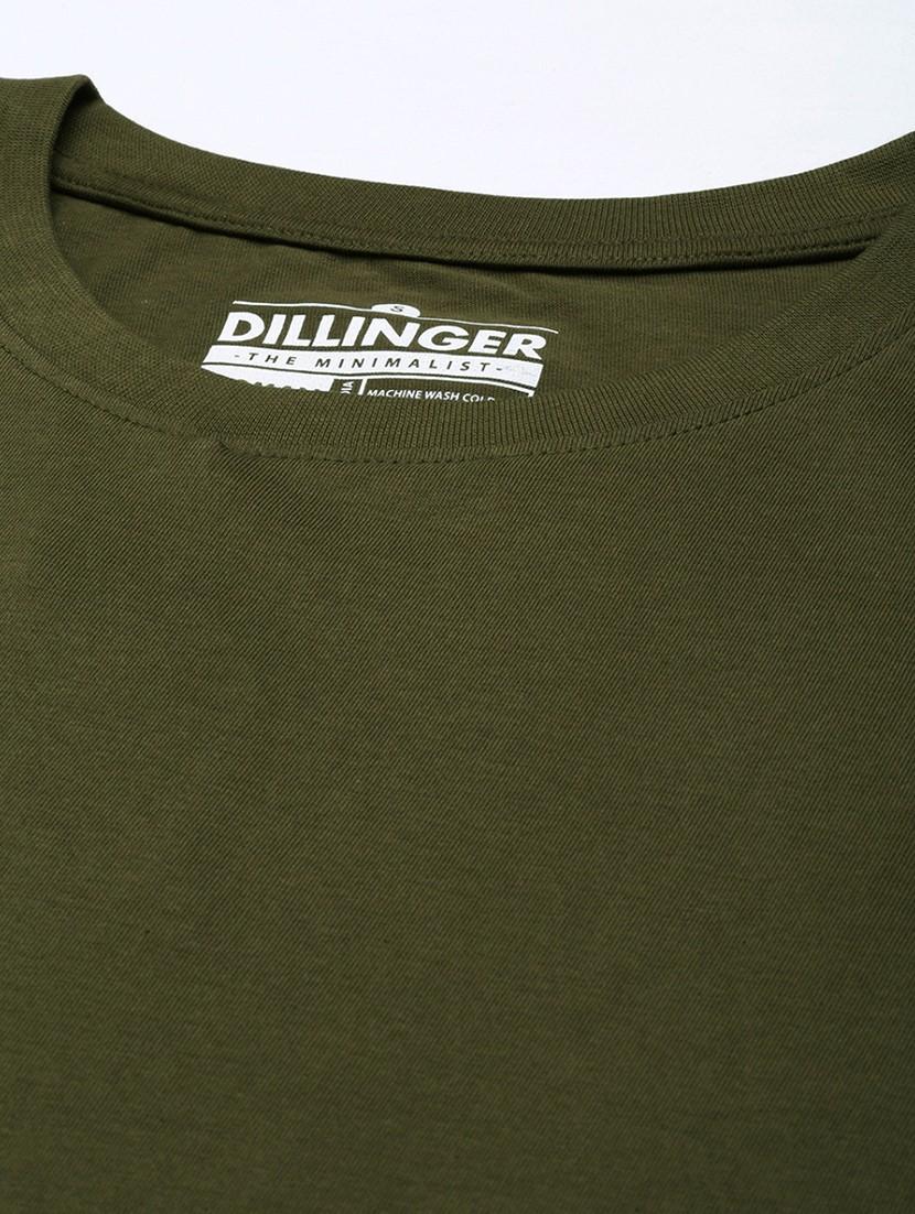 women olive round neck t-shirt - 20721787 - Standard Image - 4