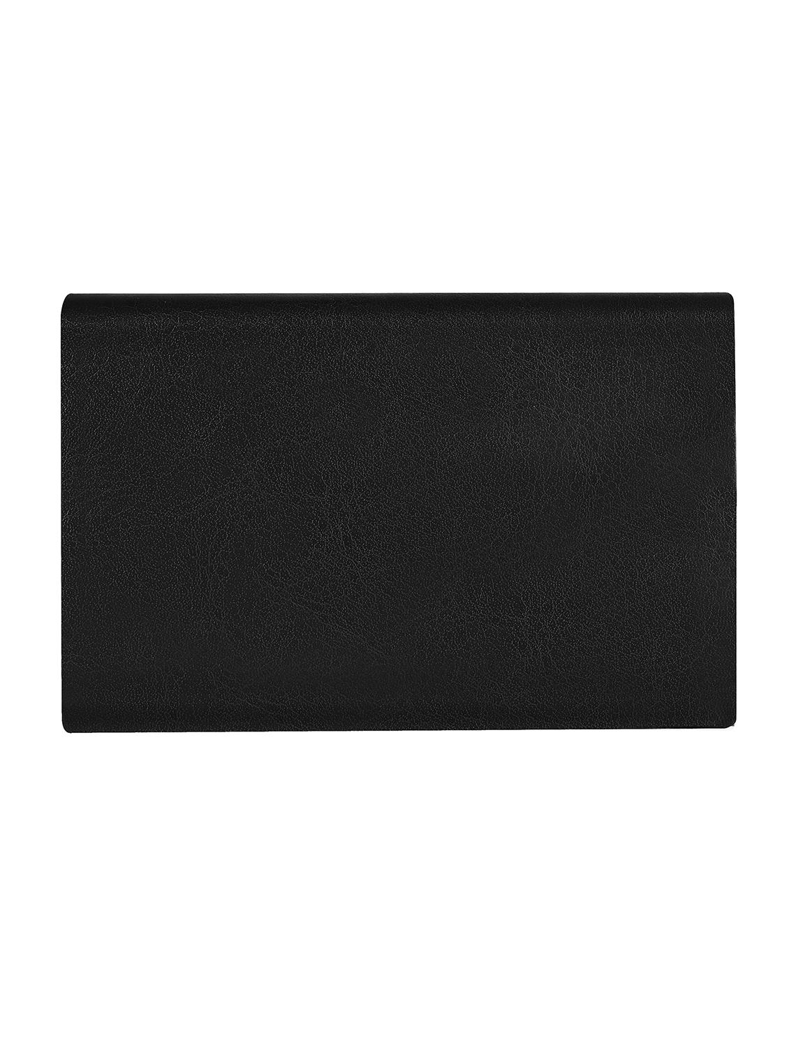 black synthetic leather card holder - 20723924 -  Standard Image - 1