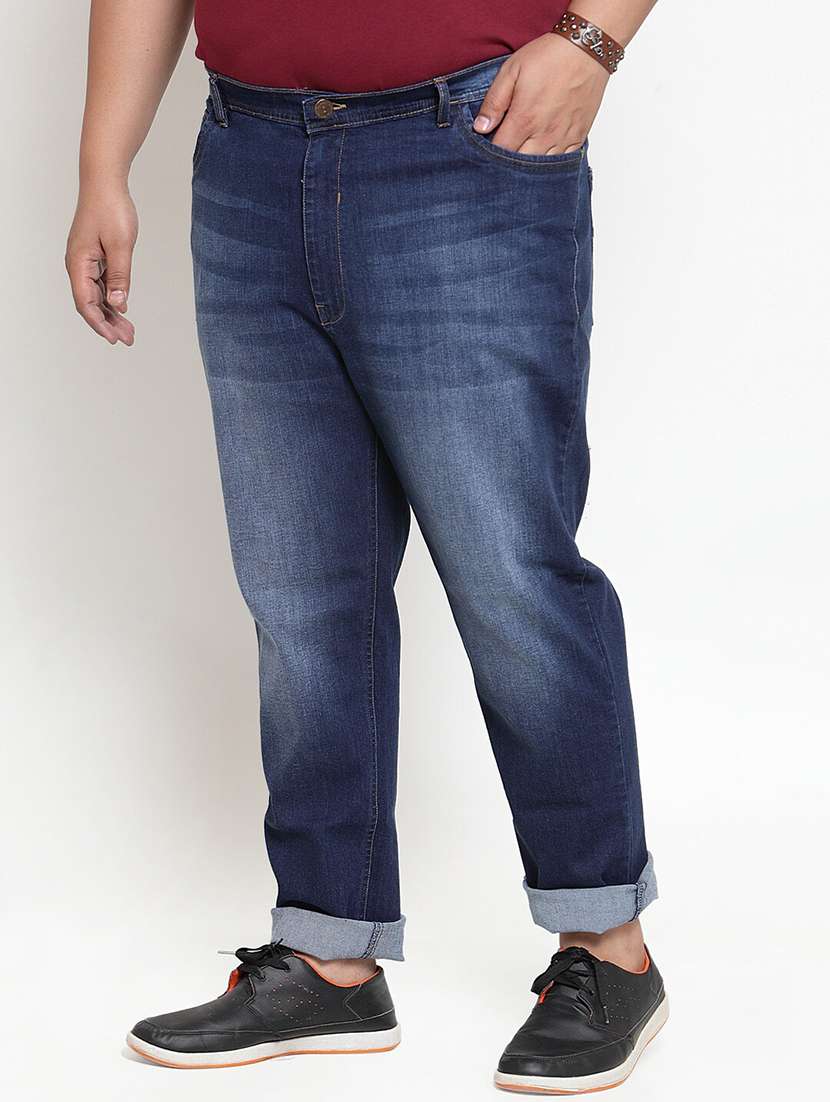 mens relaxed fit plain jeans - 20724088 -  Standard Image - 1