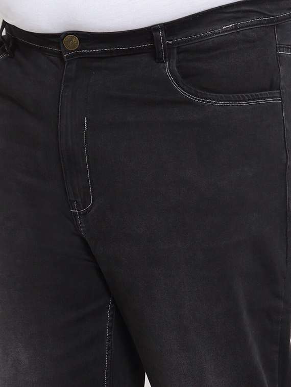 mens straight fit plain jeans - 20724090 -  Standard Image - 4