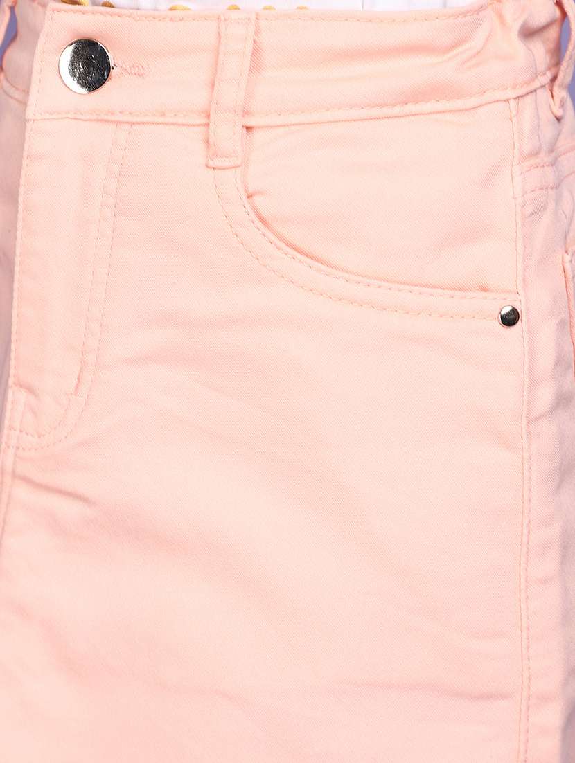 girls solid regular skirt - 20724373 -  Standard Image - 4