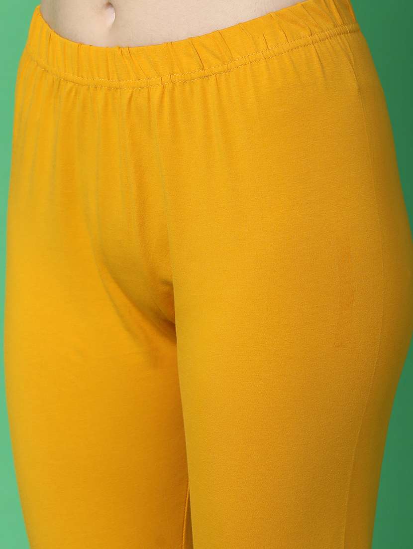 women mustard churidar leggings - 20724725 -  Standard Image - 6