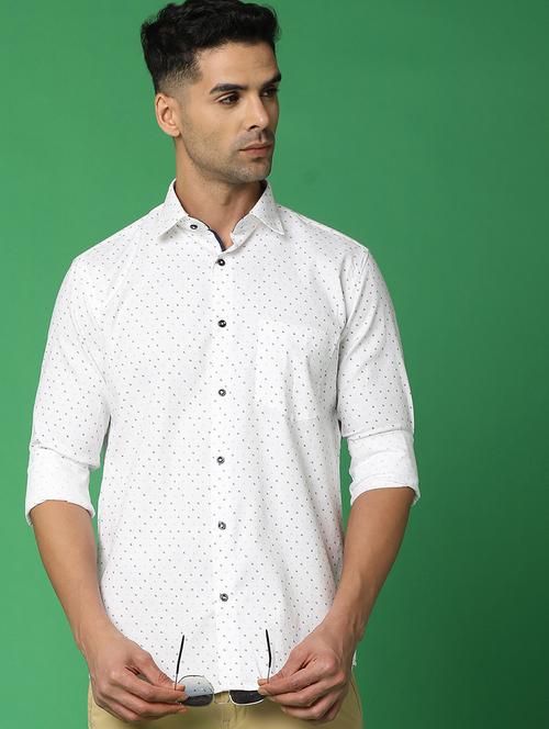 men collared long sleeve casual shirt - 20724731 - Standard Image - 0
