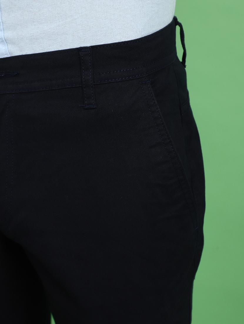 blue cotton chinos casual trousers - 20725079 - Standard Image - 4