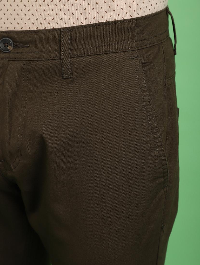 green cotton chinos casual trousers - 20725082 - Standard Image - 4