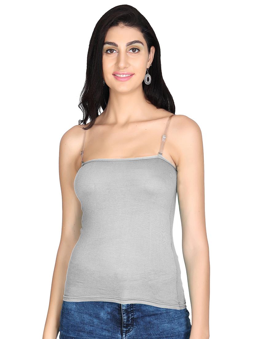 pack of 2 solid transparent straps camisoles - 20726431 -  Standard Image - 1