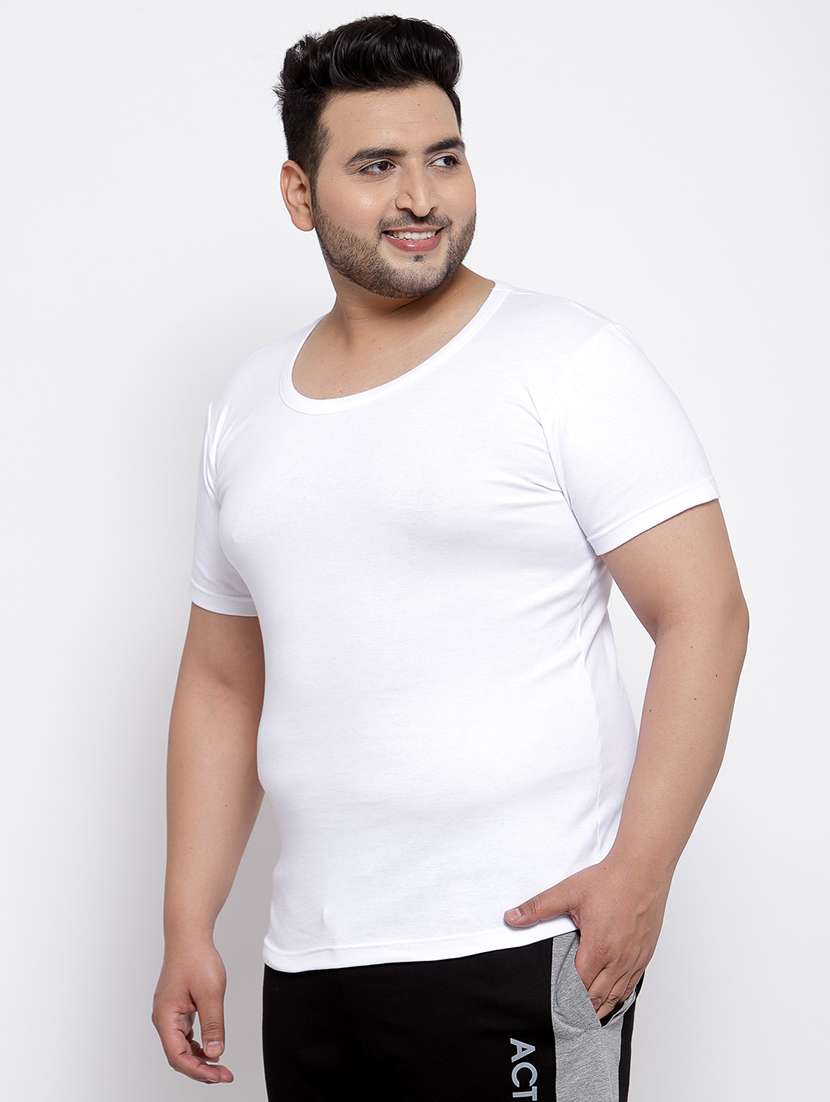 men cotton half sleeve vest - 20727467 -  Standard Image - 1