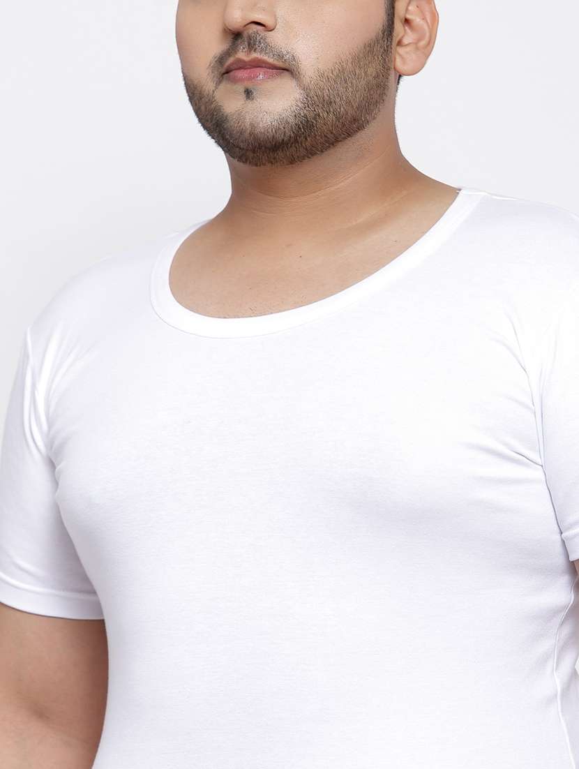 men cotton half sleeve vest - 20727467 -  Standard Image - 4