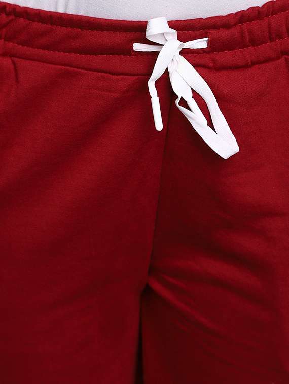 mid rise solid track pant - 20727764 - Standard Image - 4