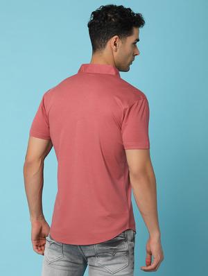 men short sleeved solid casual shirt - 20728172 - Standard Image - 3