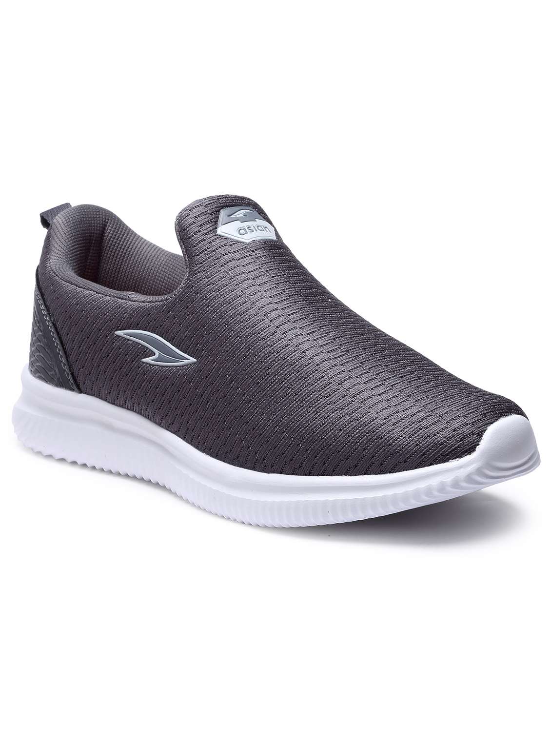 Asian Without Laces Sports Shoes Mens Buy Online Men Grey Detailed