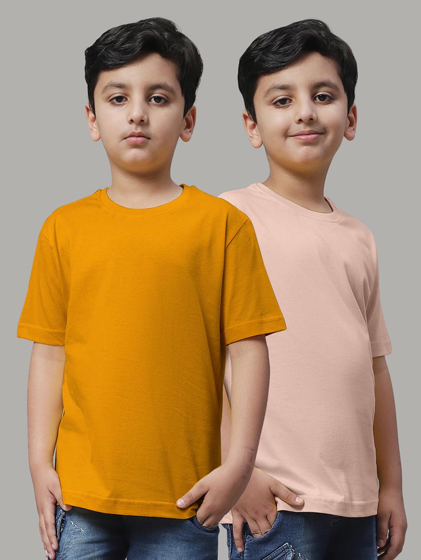 pack of 2 solid multi colored t-shirt - 20728663 - Zoom Image - 0
